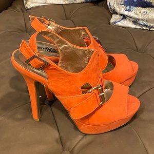 Charlotte Russe orange heels